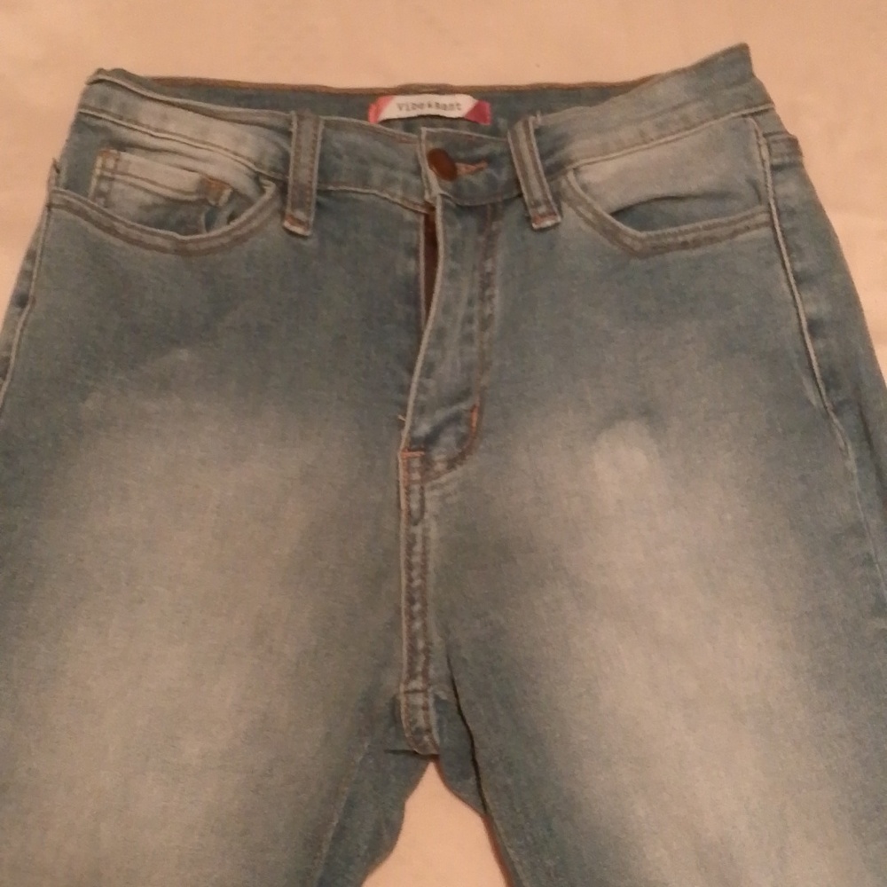 Vibe & Rant Flare Bottom High Rise Jeans - Picture 4 of 8